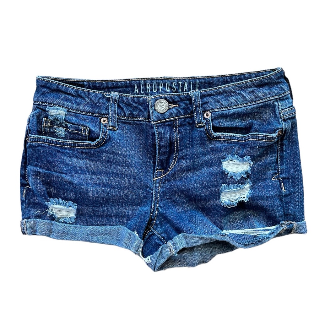 🌻Aeropostale Low Rise Distressed Denim Shorts
